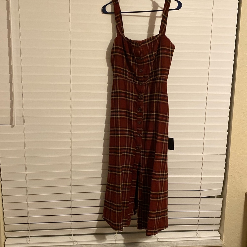 Size medium plaid dress lulus